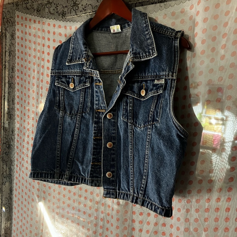 VINTAGE Denim Sleeveless Vest